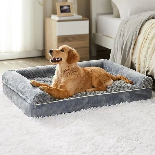 Dog Bed Memory Foam Mat Dog Accessories Waterproof All Season Universal Machine Washable Bed for Dog Luxury Bed Medium Size Dog