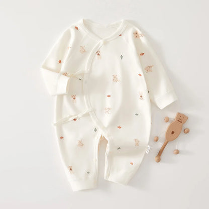 AYNIGIELL High-Quality Newborn Baby Jumpsuit Four Season Cute Children's Jumpsuit 0-6M Cute Baby Girl Male Baby Clothing
