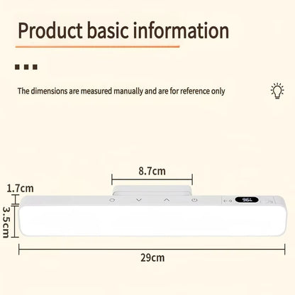 Smart Touch Table Lamp Magnetic Desk Lamp Bulit-in 2000mAh Battery for Reading Cabinet Mirror Bedside Rechargeable Night Lights