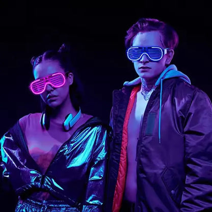 5/10/15/20/30 Pcs Led Neon Party Glasses Light Up Sunglasses Glow in the Dark Glasses for Kids Adults Party Supplies