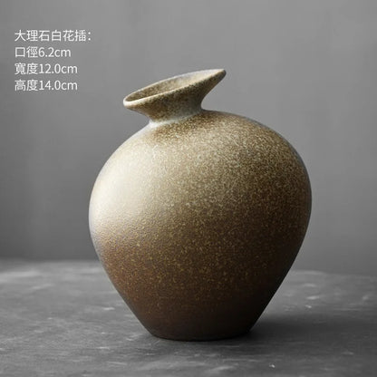 Ceramic Vases, Rough Ceramic Vases, Small Flower Pots, Old-fashioned Floral Arrangements, Table Decorations, Zen Flowers