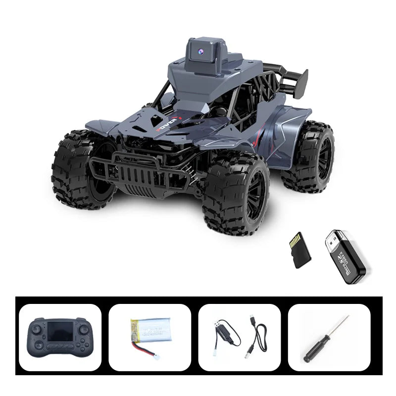 Voice Chat Rc Car with Camera Lcd Remote Fpv Real Time Transmission High Speed 2.4g Remote Control Car Toys For Kids Adults