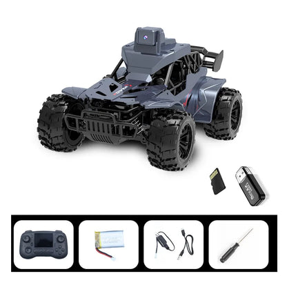 2.4G FPV Camera RC Car LCD Remote Real Time Transmission High Speed Off Road Racing Car Voice Chat Toy For Kids Adults