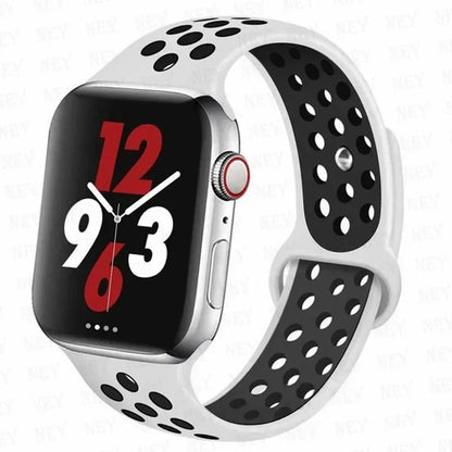 Silicone Sport Straps For Apple Watch 10 Band 45mm 44mm Ultra2 49mm 38/40mm 41mm 42 46mm Bracelet iWatch Series 8 7 6 4 5 3 9 SE