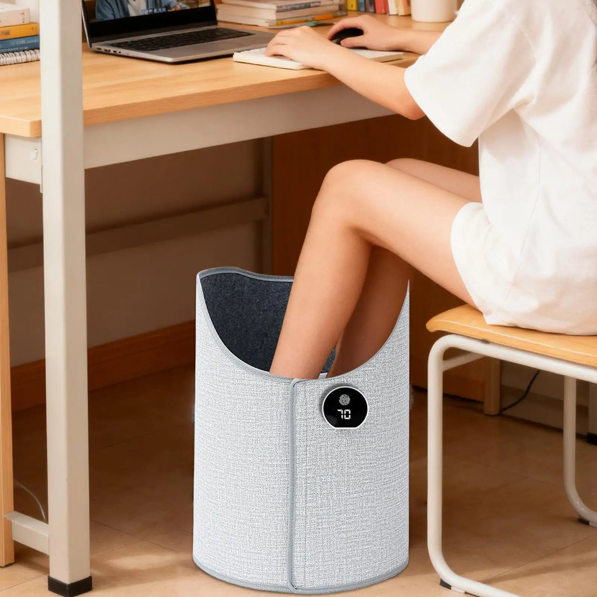 EU Desk Heater Leg Warmer Adjustable Temperature Quiet Electric Foot Warmer for Office Home Working Study Space Heating Pad