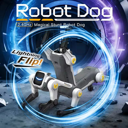 RC Mechanical Dog Intelligent AI RC Robot Dog Voice Command Programmable Singing Dancing Electronic Stunt Bionic Smart Robot Dog