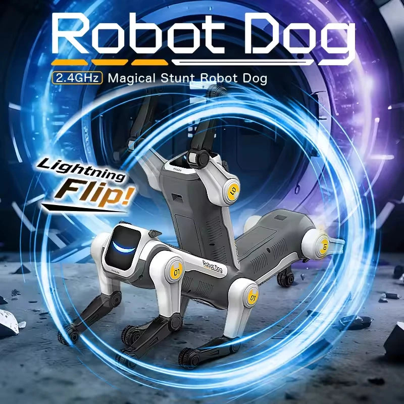 RC Mechanical Dog Intelligent AI RC Robot Dog Voice Command Programmable Singing Dancing Electronic Stunt Bionic Smart Robot Dog
