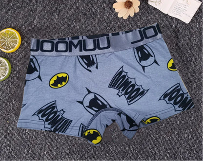 Women's Cotton Print Cartoon Boxer Briefs Boyshort Ladies Breathable Comfortable Elastic Safety Panties Female Underwear Shorts