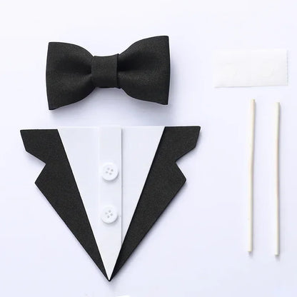 Eva Suit Bow Tie Happy Fathers Day Cake Topper Father Birthday Dad Decoration Baking Decorating Tools Party Favors