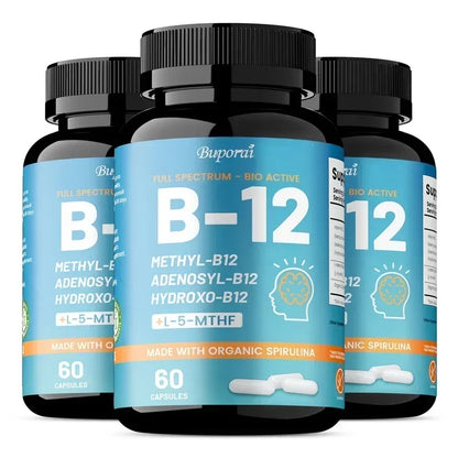 Vitamin B12 - Supports Brain Health and Energy Production, Protects The Nervous System, and Promotes Metabolic Function