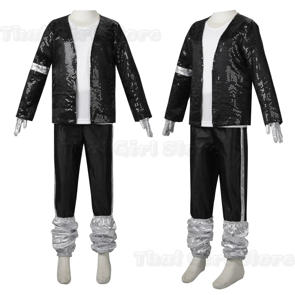 Halloween Coplay outfit for Show Performance Party Michael Jackson Celebrity Birthday Carnival Billie Jean Pop Star MJ costume