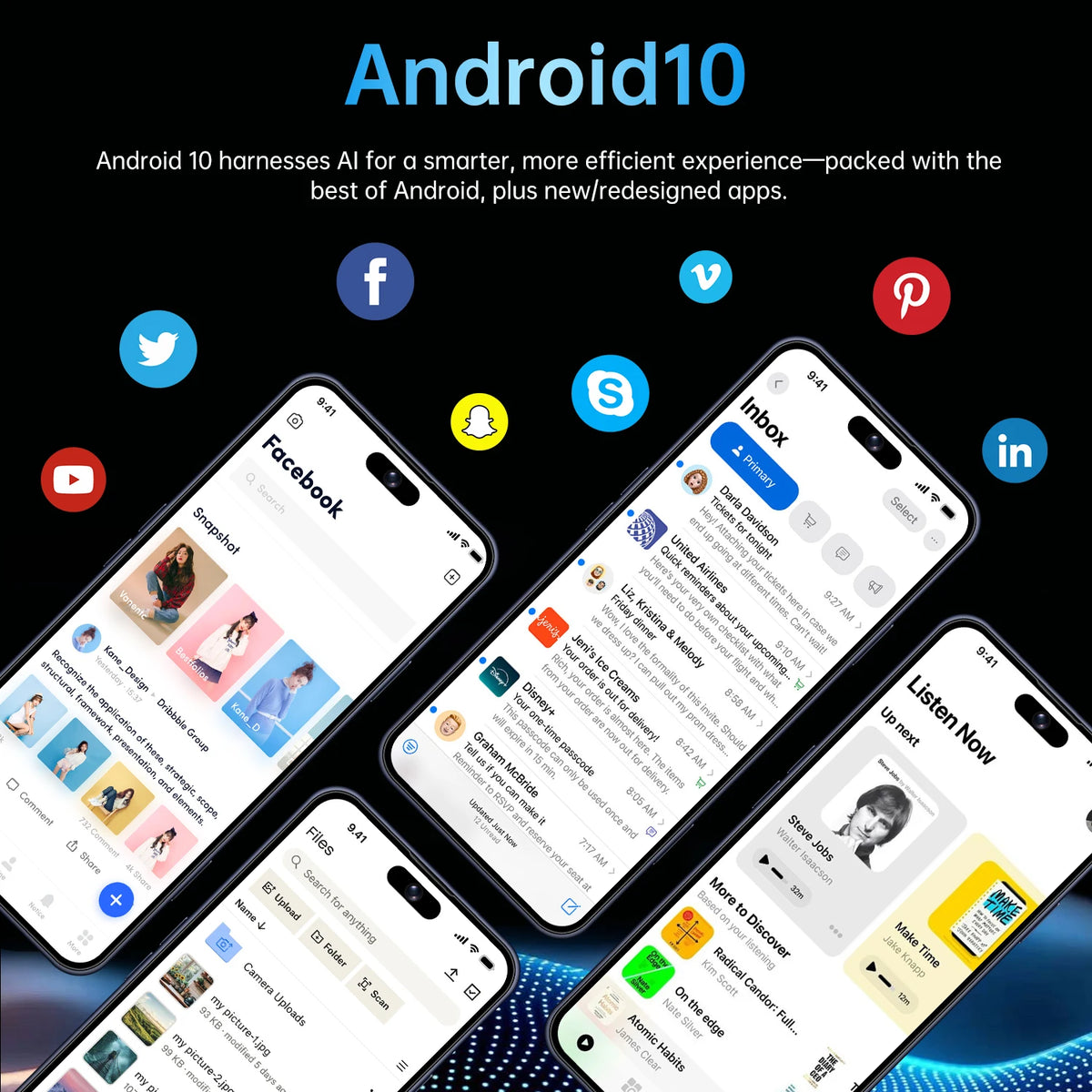 IVMI 17Pro Max Smartphones Android 10.0 Dual SIM 6.7"Display 3GB RAM 16GB ROM WIFI Bluetooth Play Store 4G Small Mobile Phone