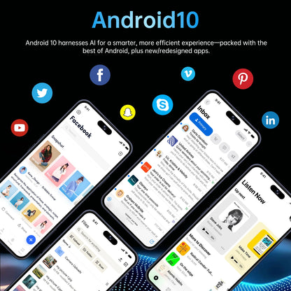 IVMI 17Pro Max Smartphones Android 10.0 Dual SIM 6.7"Display 3GB RAM 16GB ROM WIFI Bluetooth Play Store 4G Small Mobile Phone