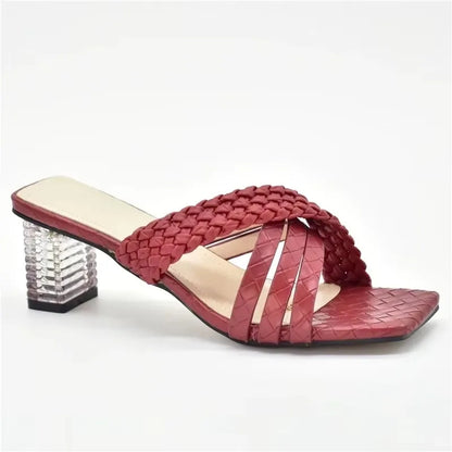 Latest Ladies Shoes and Sandals Plus Size Women Shoes 43 High Heels Sexy Elegant Slip on Closed Toe Heels Women Party Pumps