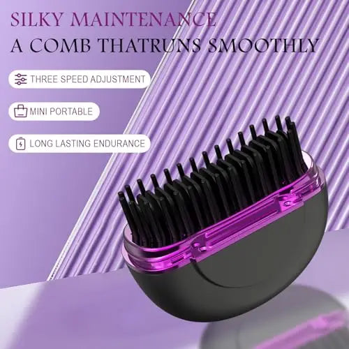 Mini Hair Straightener Rechargeable Portable Hair Straightener Brush Rechargeable Fast Heating Hot Portable Travel for Women