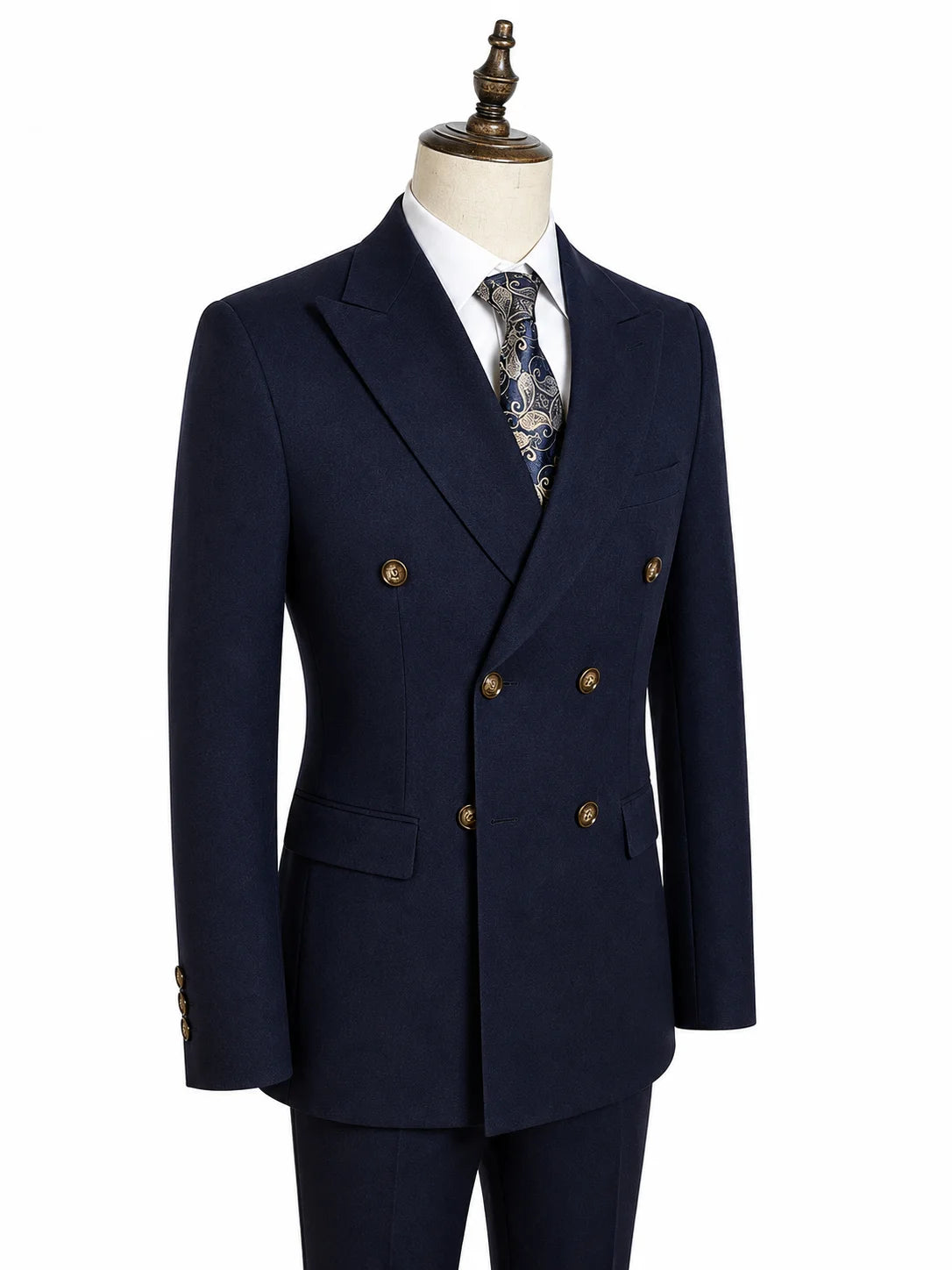 ST Cassy Dark Blue High Quality Luxury Men's Suit 2 Piece Set Wedding Groom Suit for Men Stylish Business Office Suit