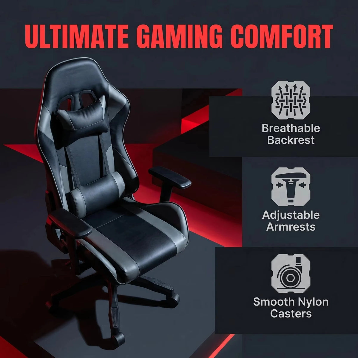 Factory Direct Sales Racing Swivel Computer 7 Points Massage Office Game Rgb Speaker Silla Gamer Gaming Chair With Footrest