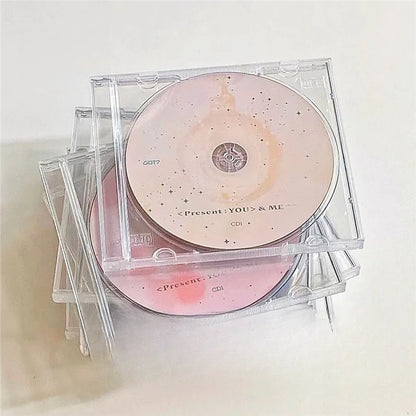 Transparent Simple Cd Storage Box For Compact Disc Collection Household Disc Sorting And Daily Storage Organizer Container