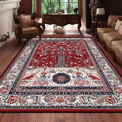 Retro Persian Carpet for Living Room Boho Decor for Room Balcony Rug Large Luxury Red Bed Decoration Home Mats Bedside 160x230