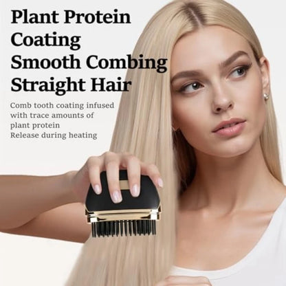 Mini Hair Straightener,Rechargeable Wireless Portable Hair Straightener Brush Anti Scald Shell Lightweigh for Travel Gift