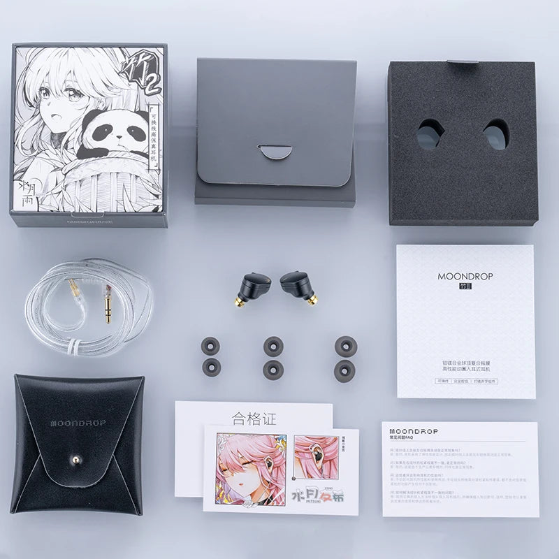 MOONDROP CHU II High Performance Dynamic Driver IEMs Interchangeable Cable In-Ear Headphone