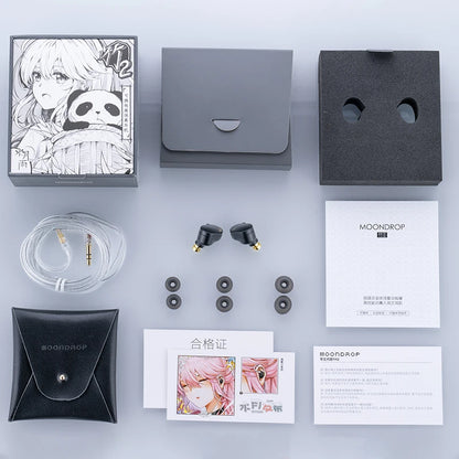 MOONDROP CHU II High Performance Dynamic Driver IEMs Interchangeable Cable In-Ear Headphone