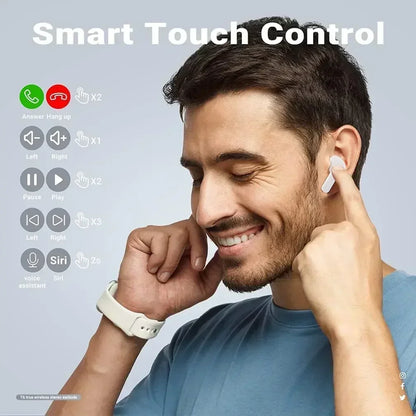 TWS Air31 Bluetooth Wireless Earphones 9D Stereo in Ear HiFi Earbuds HandsFree Headset with Mic Compatible with iPhone Xiaomi Sm