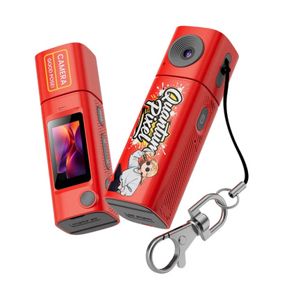 Lenovo G10 Lipstick CCD 2K Mini Thumb Camera Student Action Camera 61° HD Wide-angle Photo Video Recorder in DOPAMINE Colorway