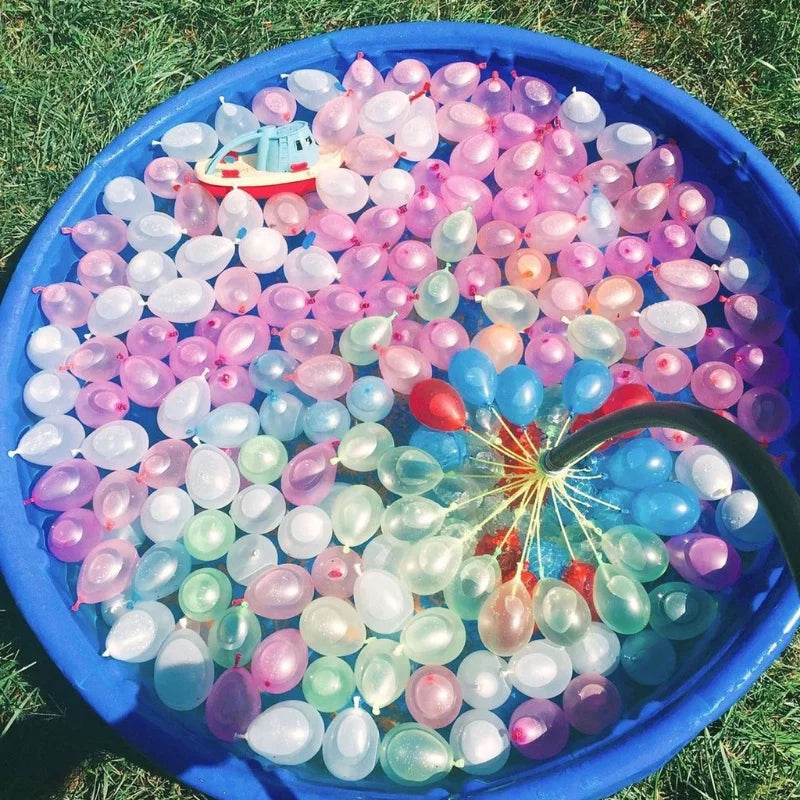 111Pcs Summer Water Bombs: Fast Fill Water Balloons for Pool Party, Outdoor Team Game, Beach Splash Toy, Festival Decor