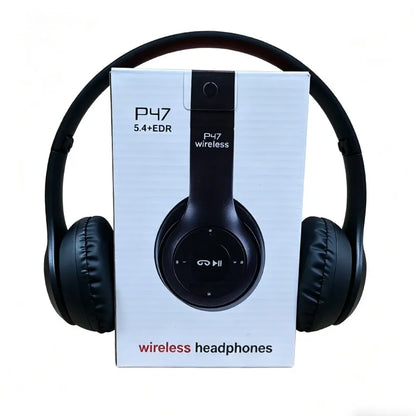 Wireless Headset Bluetooth 5.0 Foldable Sport Over Ear Headphones Stereo Bass Earphone for Running Gaming Phone Tablet