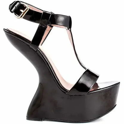 Platfrom Strange Style T Tied Sandas Sexy Pointed Toe Slingback Buckle Strap Customized New Arrivals Fashion Women Modern Shoes