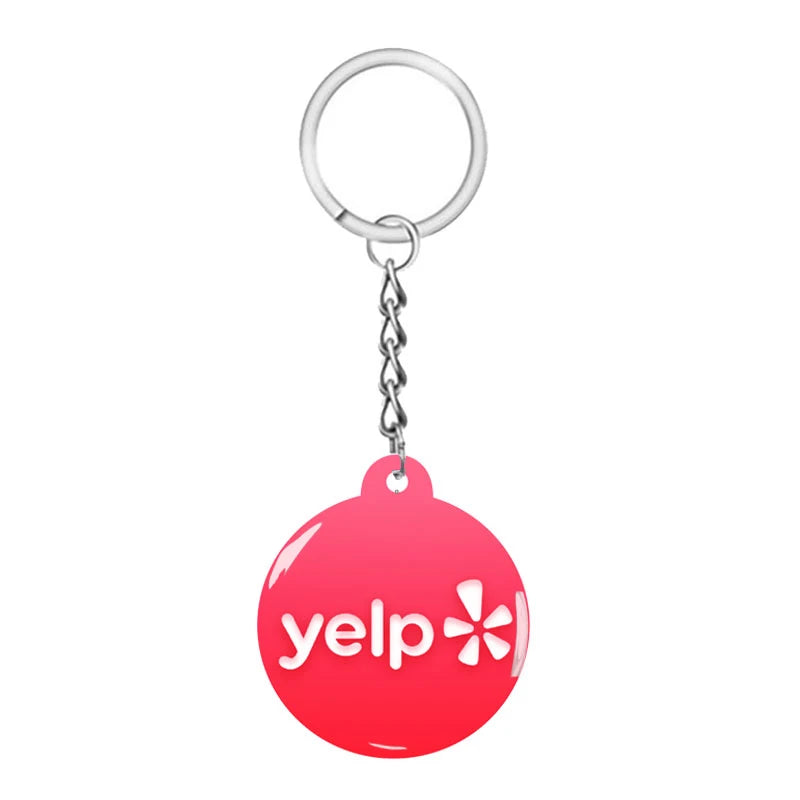 NFC Smart Epoxy Keychain for Google Instagram WhatsApp Facebook Snapchat Review Tap Keychain for Instant Customer Feedback