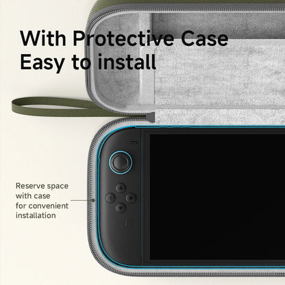 Hagibis Carrying Case for Switch 2 Hard Shell Portable Travel Pouch Dual-sided Bag for NS2 Accessories with 10 Game Cartridges