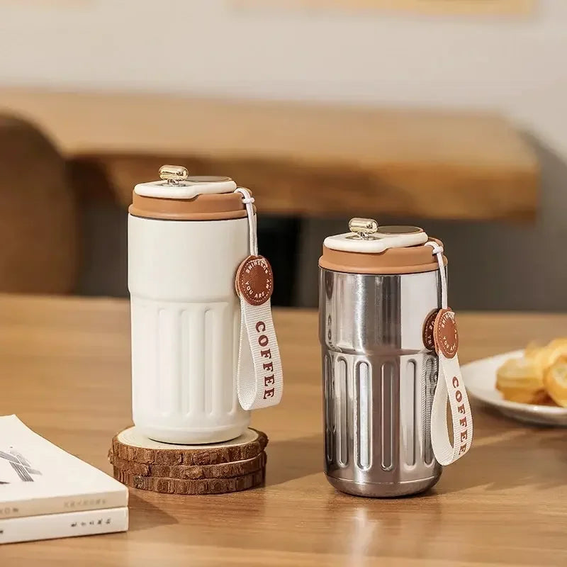 450ML Stainless Steel Thermo Water Bottle LED Temperature Display Coffee Cup Keep Cold and Heat Thermal Mug Travel Vacuum Flask