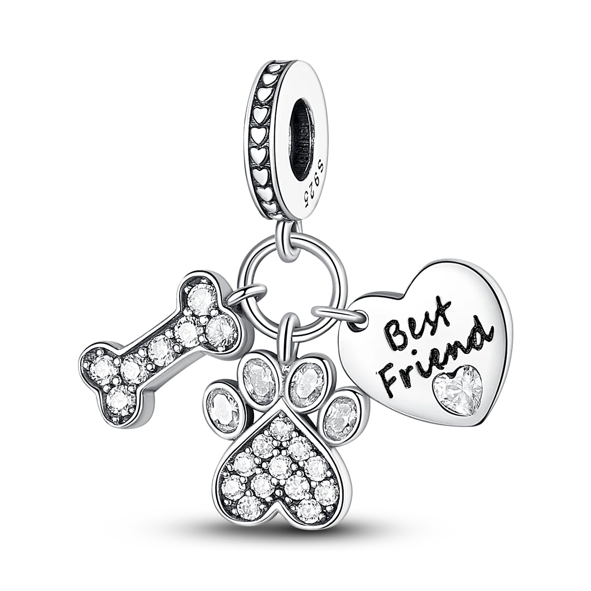 2026 Hot Sale Charms Bead 925 Sterling Silver Pink Butterfly Luminous Firefly Dangle Fit Bangle Bracelet Necklace DIY Jewelry