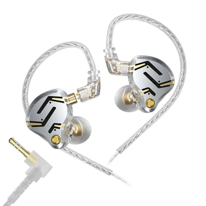 KZ ZS12 Pro 2 Flagship-Grade HiFi IEM Earphones Ultra-Linear 1DD+5BA Hybrid Driver Clarity Sound Wired Headphones Detachable Cable Ergonomic Gaming Earbuds