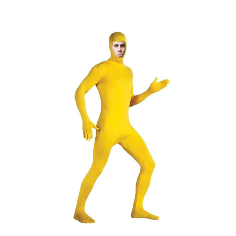 24 Zentai Invisible Jumpsuit Cosplay Costume Bodysuits Halloween Carnival Skin Tight Suit Spandex Stretch Disappearing Jumpsuit
