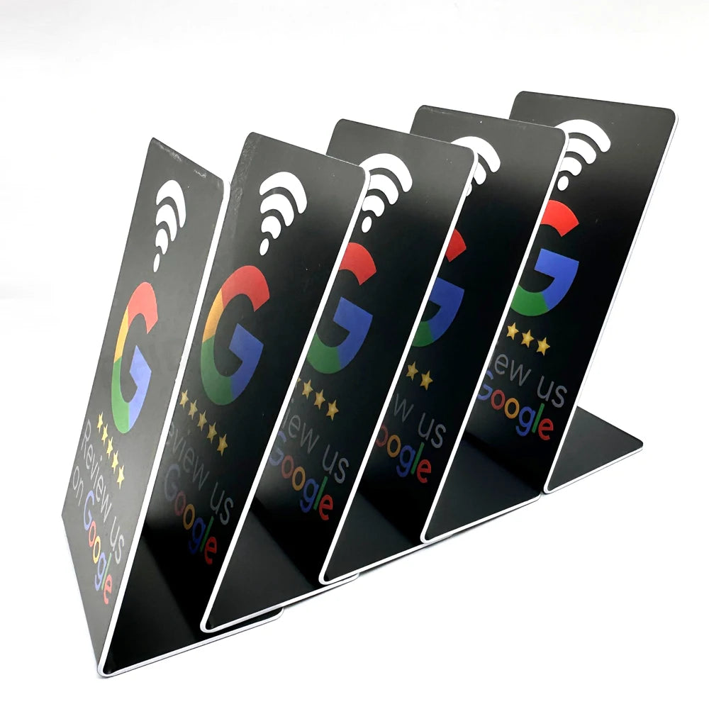 NFC Stand 13.56MHz Programmable Google Reviews NFC Stand Table NT/AG215 504 Bytes Google Review Display NFC Card Reviews Stand
