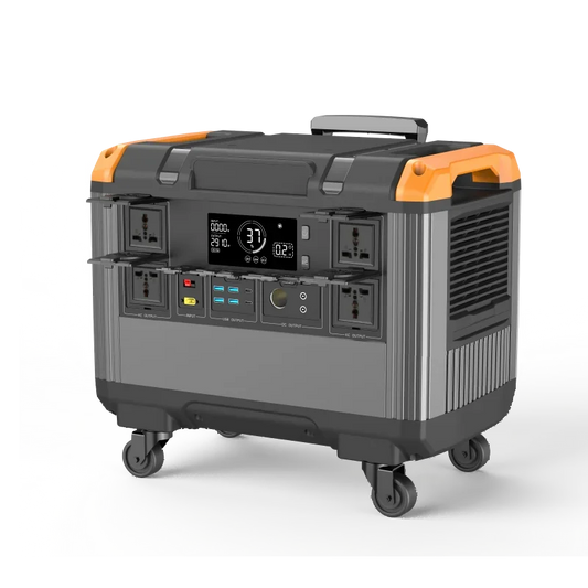 Lifepo4 Battery Solar Generator Portable Power Station 3000W 2400W 1200W - Home Outdoor Power Outage Supply UPS Battery