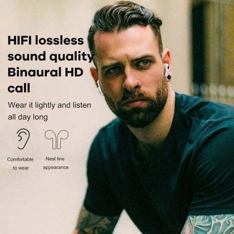 BOSECXTING Pro 6 True Wireless Earphone TWS 9D HiFi Ultra Long Battery Life Headphones Bluetooth Music Earbuds With Mic Portable