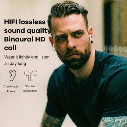 BOSECXTING Pro 6 True Wireless Earphone TWS 9D HiFi Ultra Long Battery Life Headphones Bluetooth Music Earbuds With Mic Portable