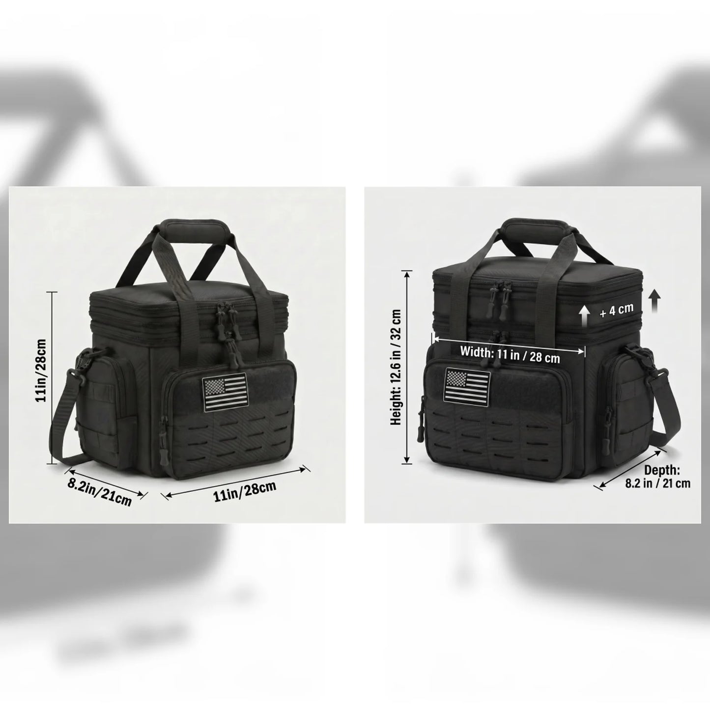 18L Insulated Picnic Cooler Bag Tactical Expandable Leakproof Thermal