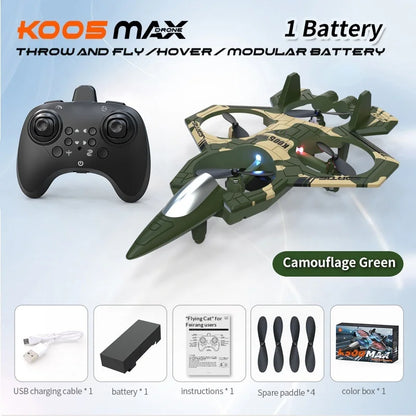 73cm Dual Control Control Flying Drone For Kids Rc Hand Sensing Remote Control Airplane Toy With Led Lights Easy To Fly Indoor