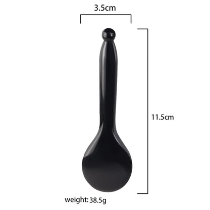Wholesale Various Shape Black Obsidian Face Gua Sha Tool Sawtooth SPA Massager Acupuncture Facial Beauty Product For Health Care
