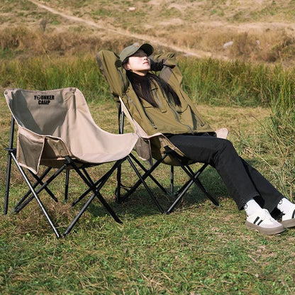 Outdoor Folding Moon Chair Portable Chair Camping Chair Picnic Gear Fishing Small Horse Stool Student Sketching
