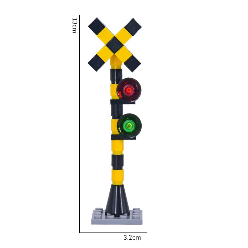 City Trains Railway Flexible Tracks Forked Straight Curved Rails Switch Kids DIY Building Block Bricks Track Toys For Children
