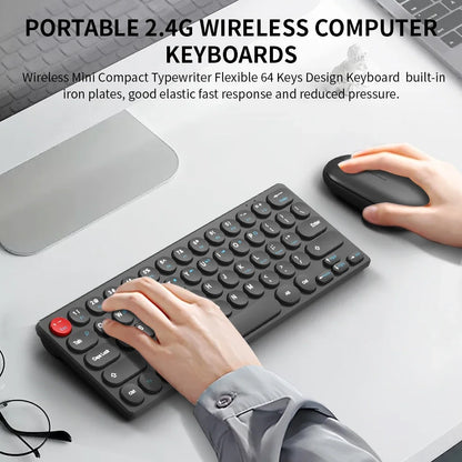 2.4G Wireless Keyboard and Mouse Combo Battery Power Bluetooth Keyboard and Mouse Set for Laptop for Ipad Cell Phone Tablet