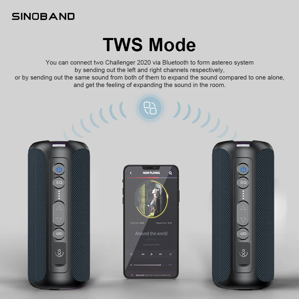 XDobo Sinoband Challenger 50W high-power Bluetooth speaker portable subwoofer stereo multimedia wireless Bluetooth speaker