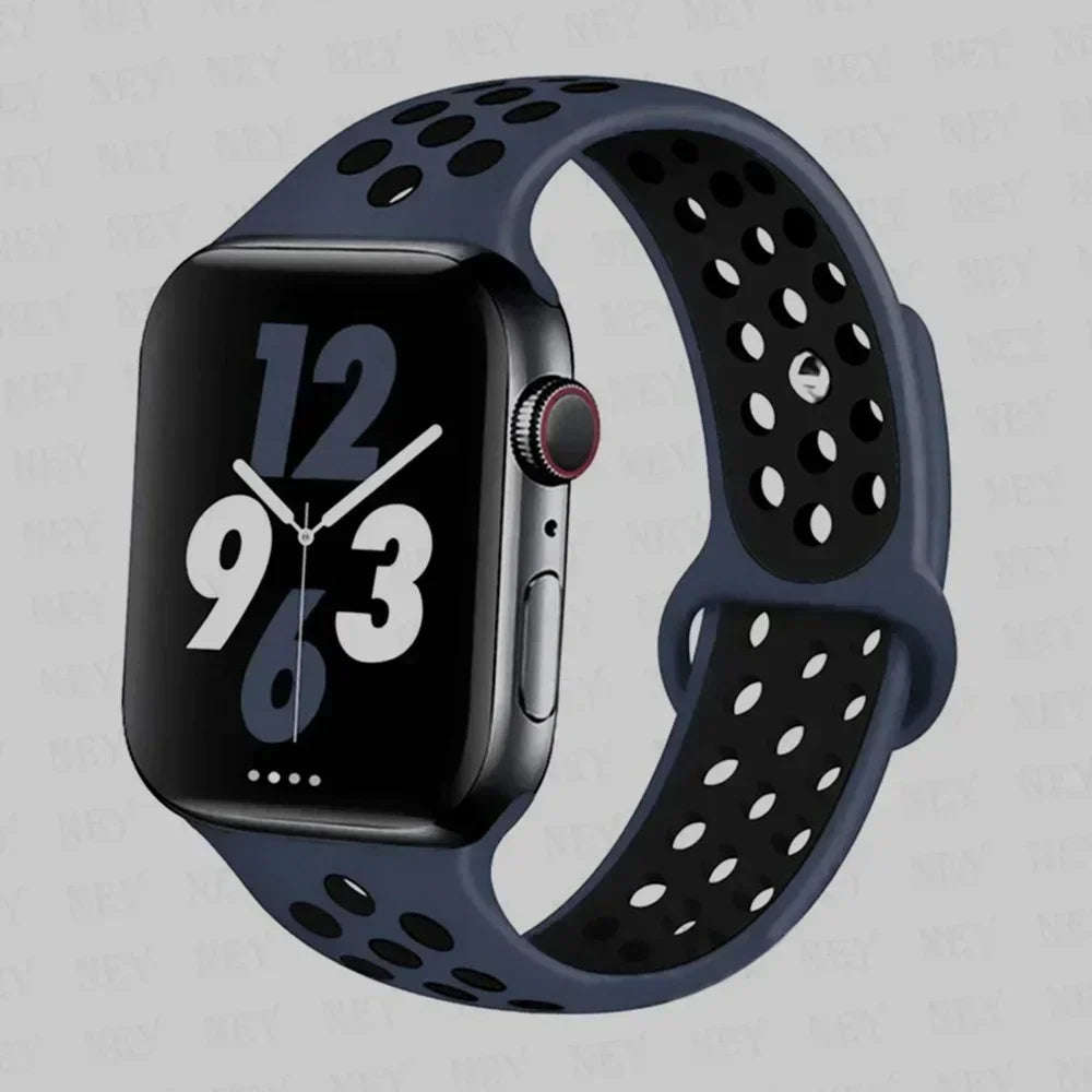 Silicone Sport Straps For Apple Watch 10 Band 45mm 44mm Ultra2 49mm 38/40mm 41mm 42 46mm Bracelet iWatch Series 8 7 6 4 5 3 9 SE