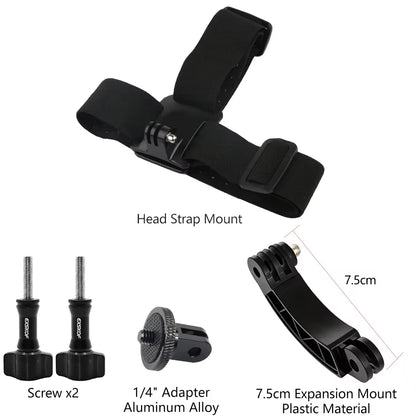 Mobile Phone Head Chest Strap Harness Mount Holder Kit Cell Phone Clip for IPhone/Samsung for GoPro AKASO DJI Osmo Action Camera